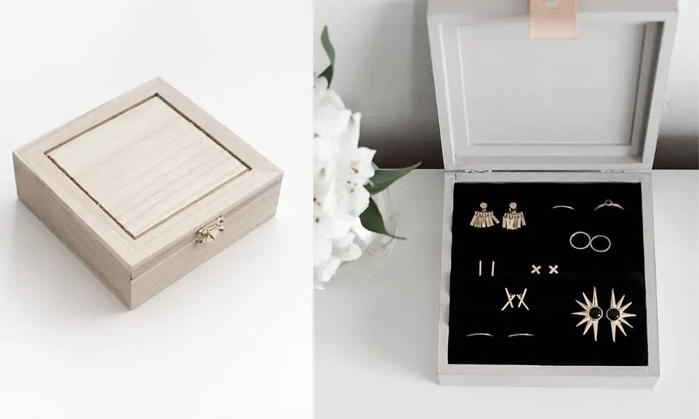 Elegant Box Jewelry Organizer - DIY Jewelry Organizers