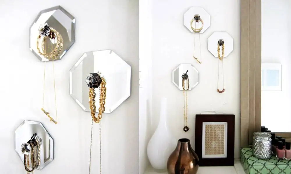 Mirror Knob Hangers - DIY Jewelry Organizers